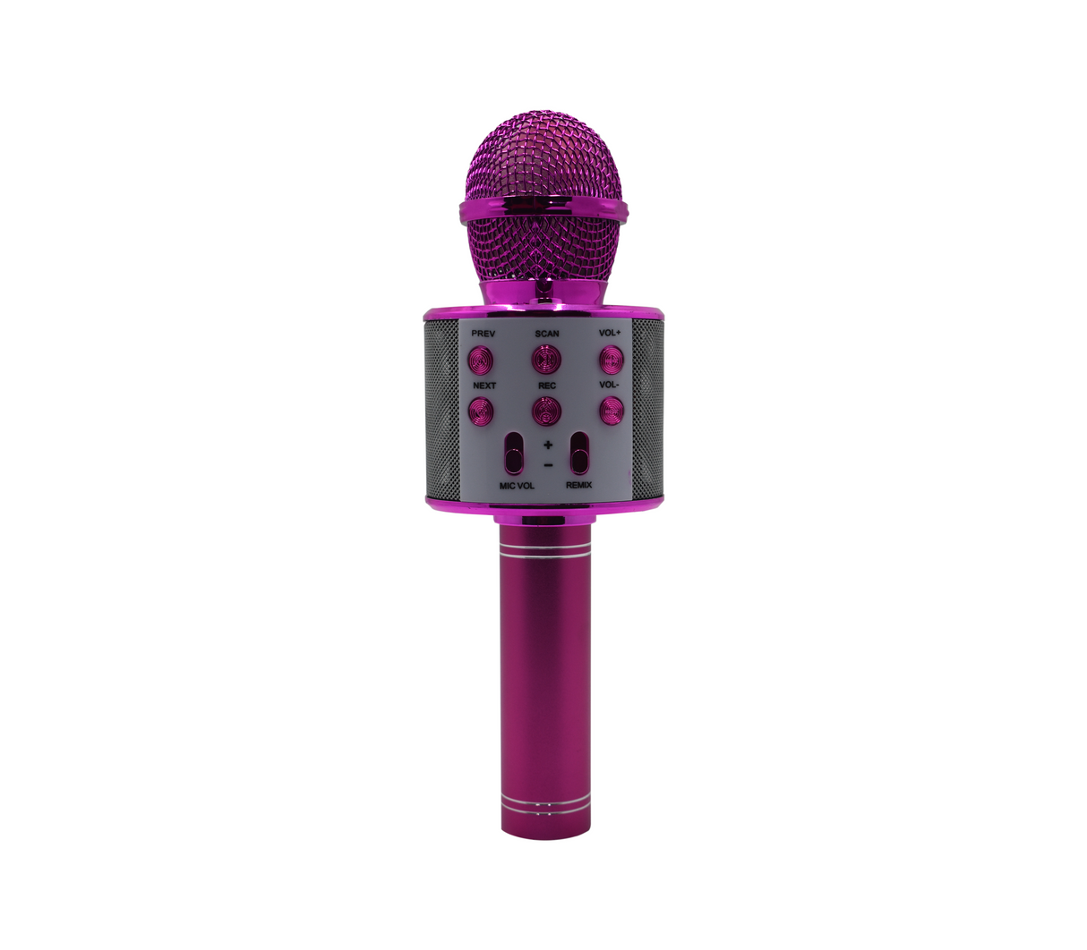 Micrófono inalambrico con Bluetooth fucsia Powerfik –