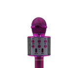 Micrófono inalambrico con Bluetooth fucsia Powerfik