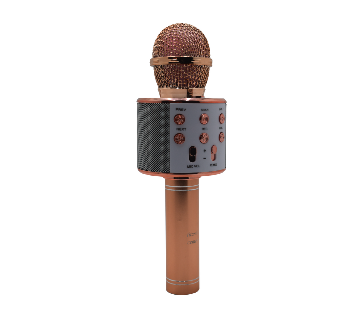 Micrófono inalámbrico con Bluetooth rosado Powerfik
