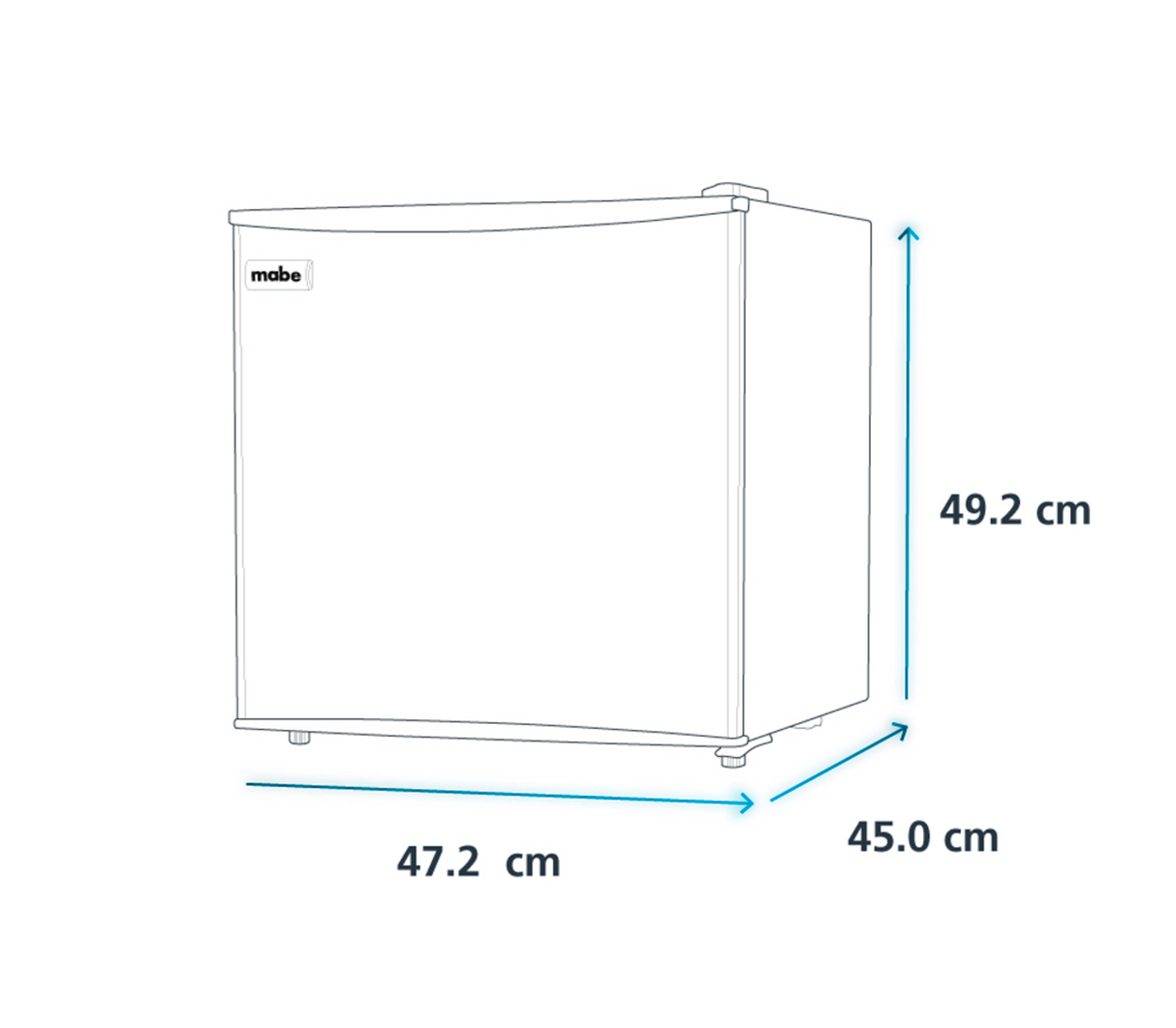 Nevera ejecutiva 2 pies (45 litros) RMF0260XMXX3 Mabe