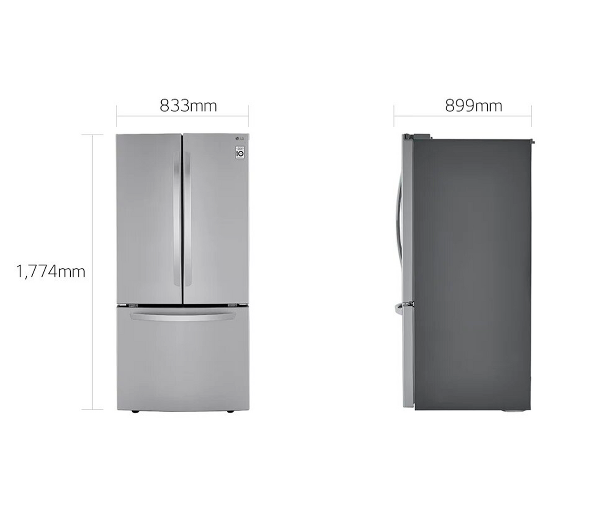 Nevera french door 25 pies (707 litros) LM65BGSK LG