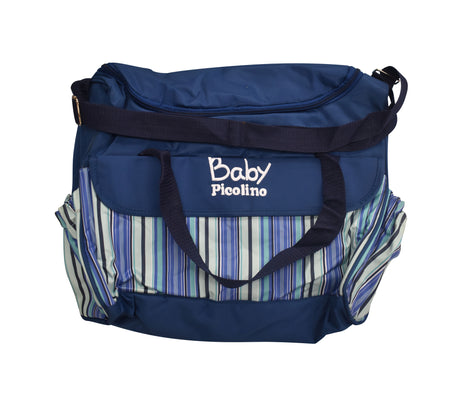 Pañalera 15.75X12X5.5" con lineas Largas 100% polyester Baby Picolino