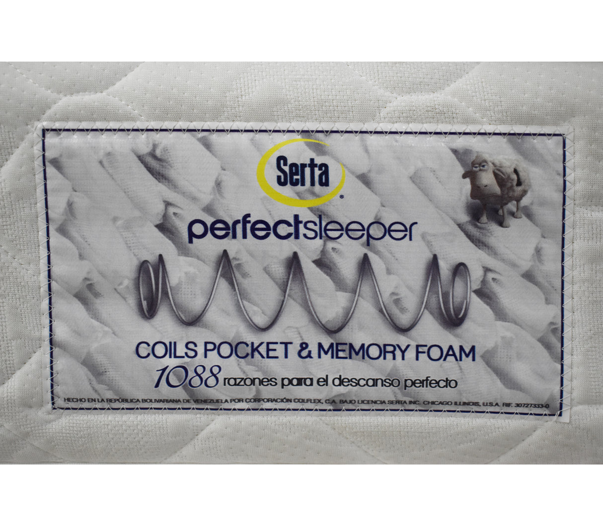 Colchón queen (160cm X 190cm) perfect sleep 1 pillow memory foam encapsulado Serta