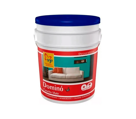 Pintura Domino Caucho Mate Interior - Exterior Clase B Vp