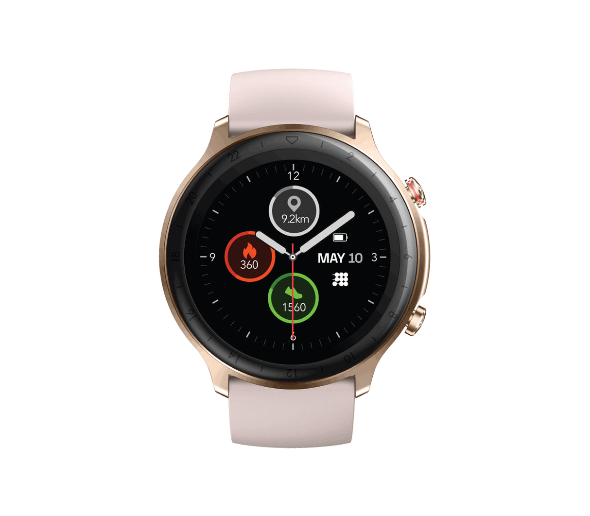 Reloj inteligente rosado/dorado Cubitt