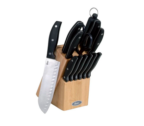 Set cuchillos 14 piezas negro os granger Oster