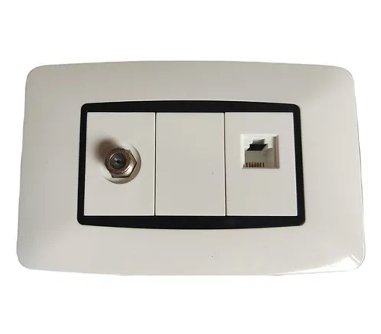 Toma para coaxial y telefonía moderno Lumistar