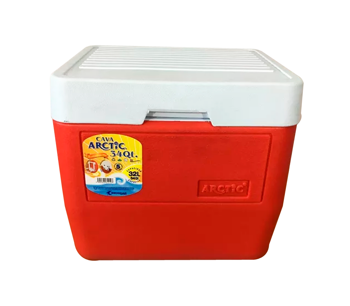 Cava arctic 34 Qts (32 litros) naranja Decocar