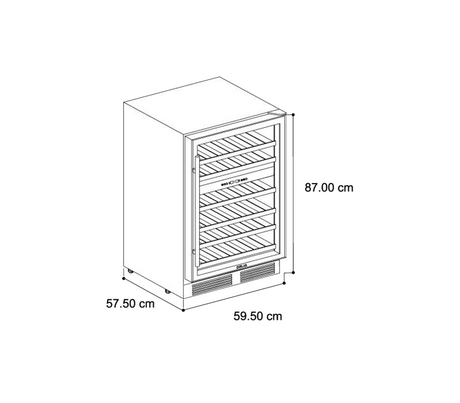 Vinera empotrable con compresor 46 botellas Ciro Drija