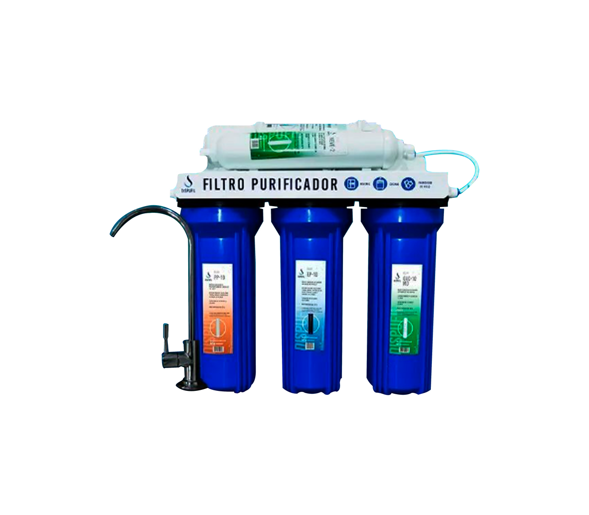 Filtro sistema filtrado y purificación 5 etapas Dispufil