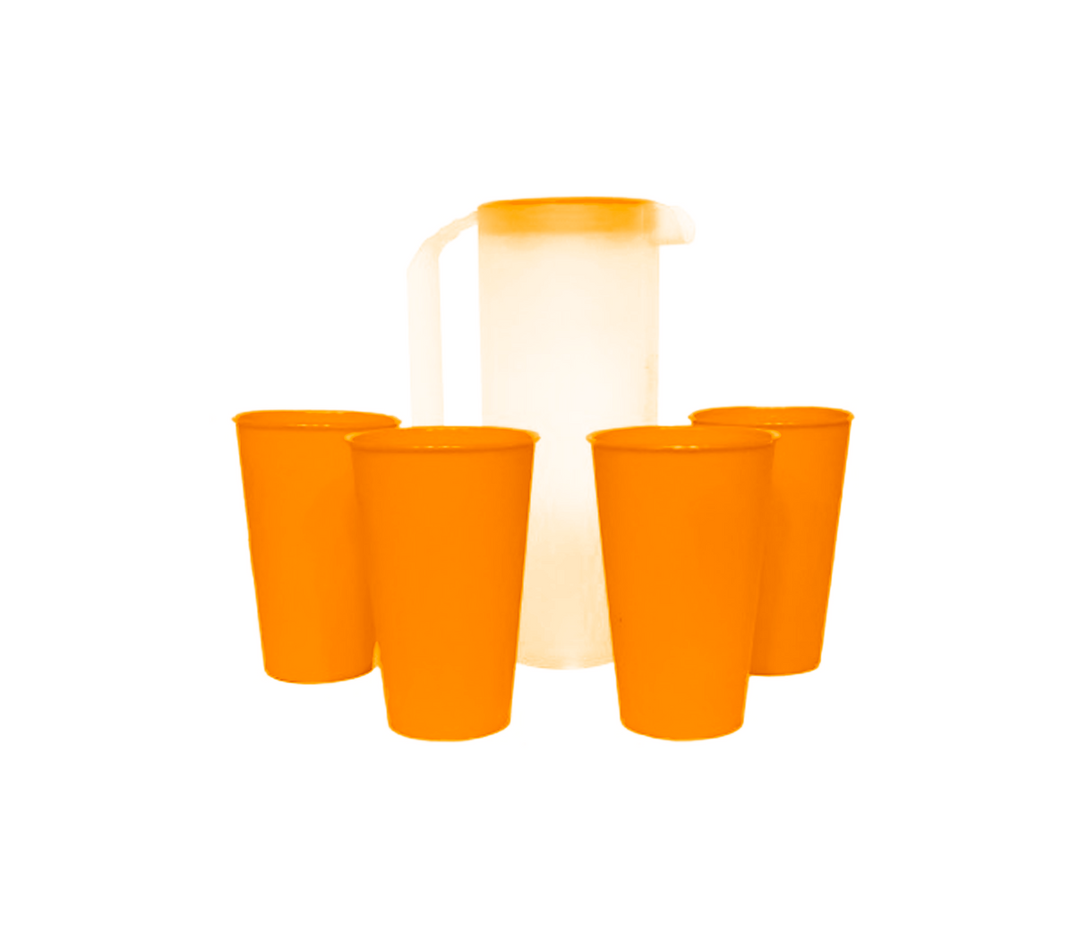 Jarra fashion con 4 vasos Alfa hogar
