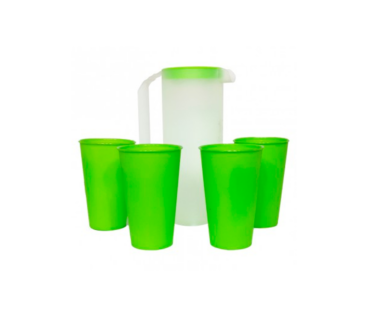 Jarra fashion con 4 vasos Alfa hogar