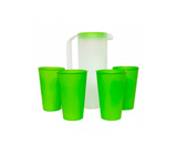 Jarra fashion con 4 vasos Alfa hogar