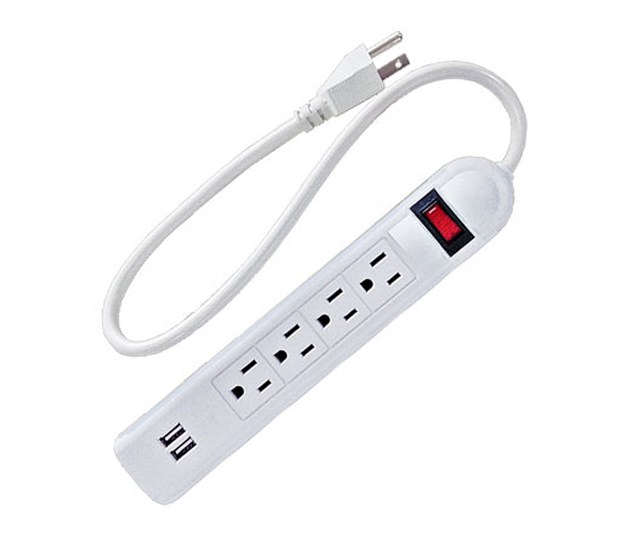 Regleta 4 tomas eléctricas 2 ptos 2.0 USB Run