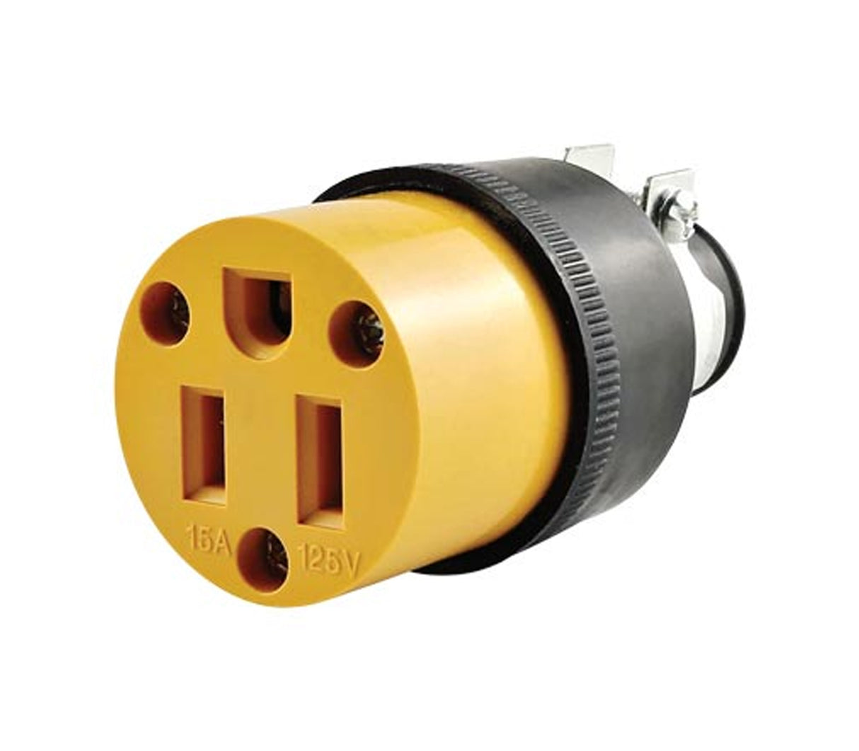 Toma vinil goma con tierra 125v-15amp Run