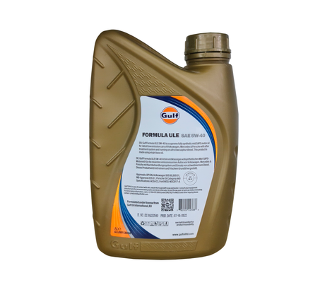 Lubricante automotriz formula  ULE 5W-40 full sintético 1 litro Gulf