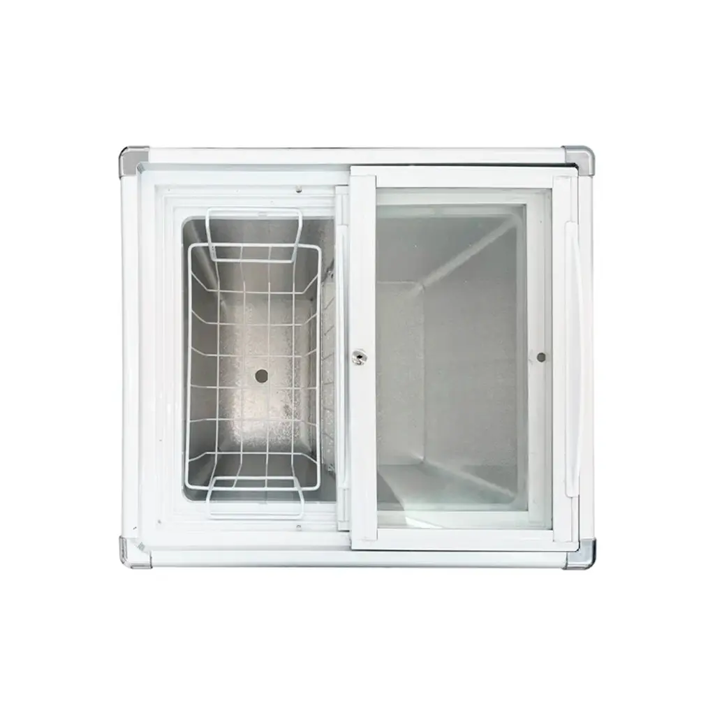 14. Congelador exhibidor horizontal puerta corrediza blanco 100 litros Powerfik.webp