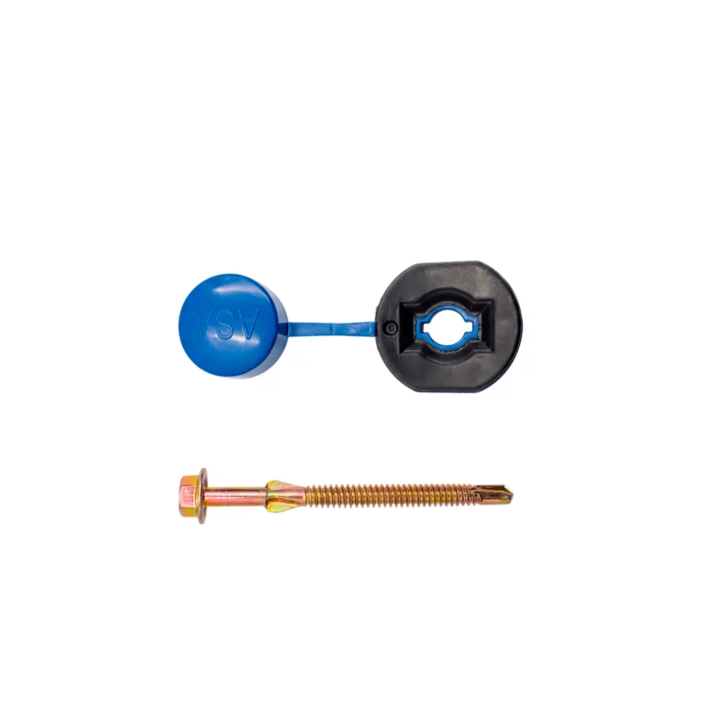 JGO-CAPUCHON Juego de capuchón y tornillo para láminas de techo ASAUPVC Mil Tejas Amanecers 3.webp