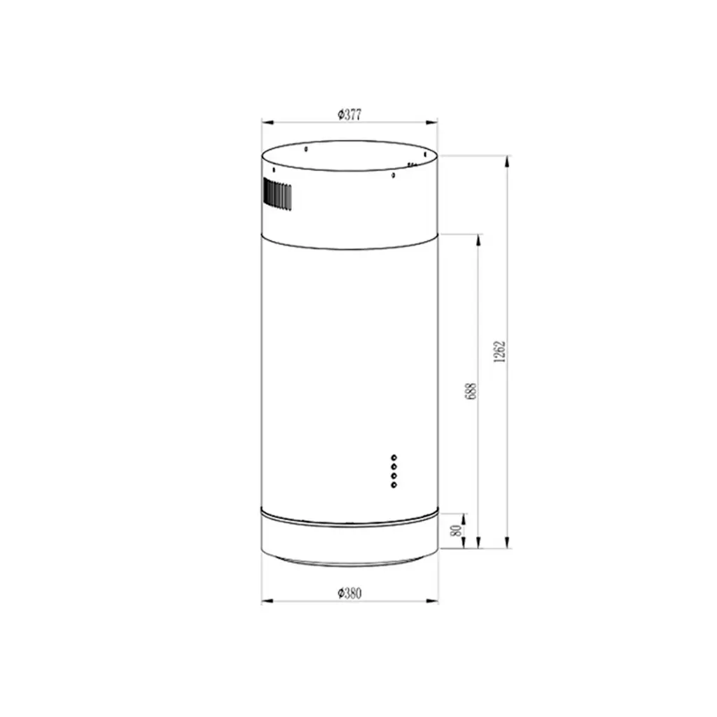 CAMP-IS.CYLINDRA.75 Campana isla Cylindra 75cm acero Vetrux 2.webp