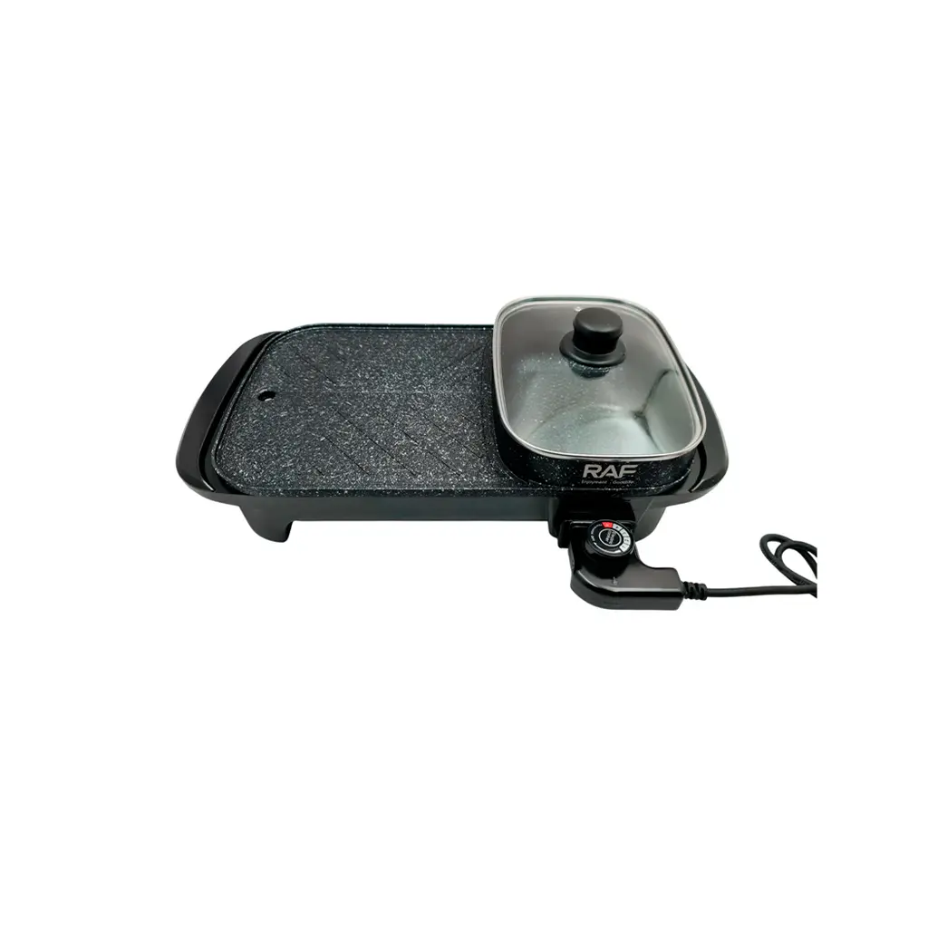 R.95496-110 Plancha eléctrica multifuncional 2 en 1 con olla 1200W RAF (1).webp