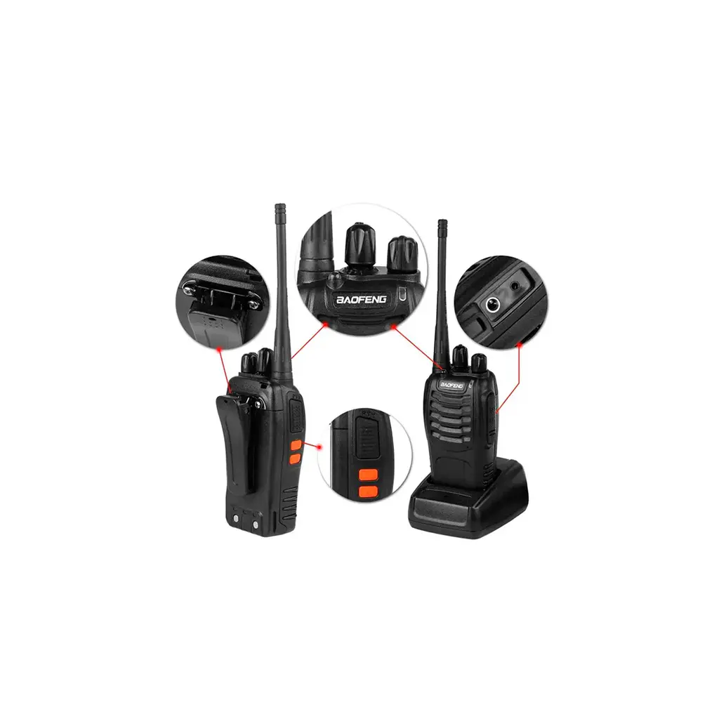 BF-888S Radio portátil Walkie Talkies Baofeng 2.webp