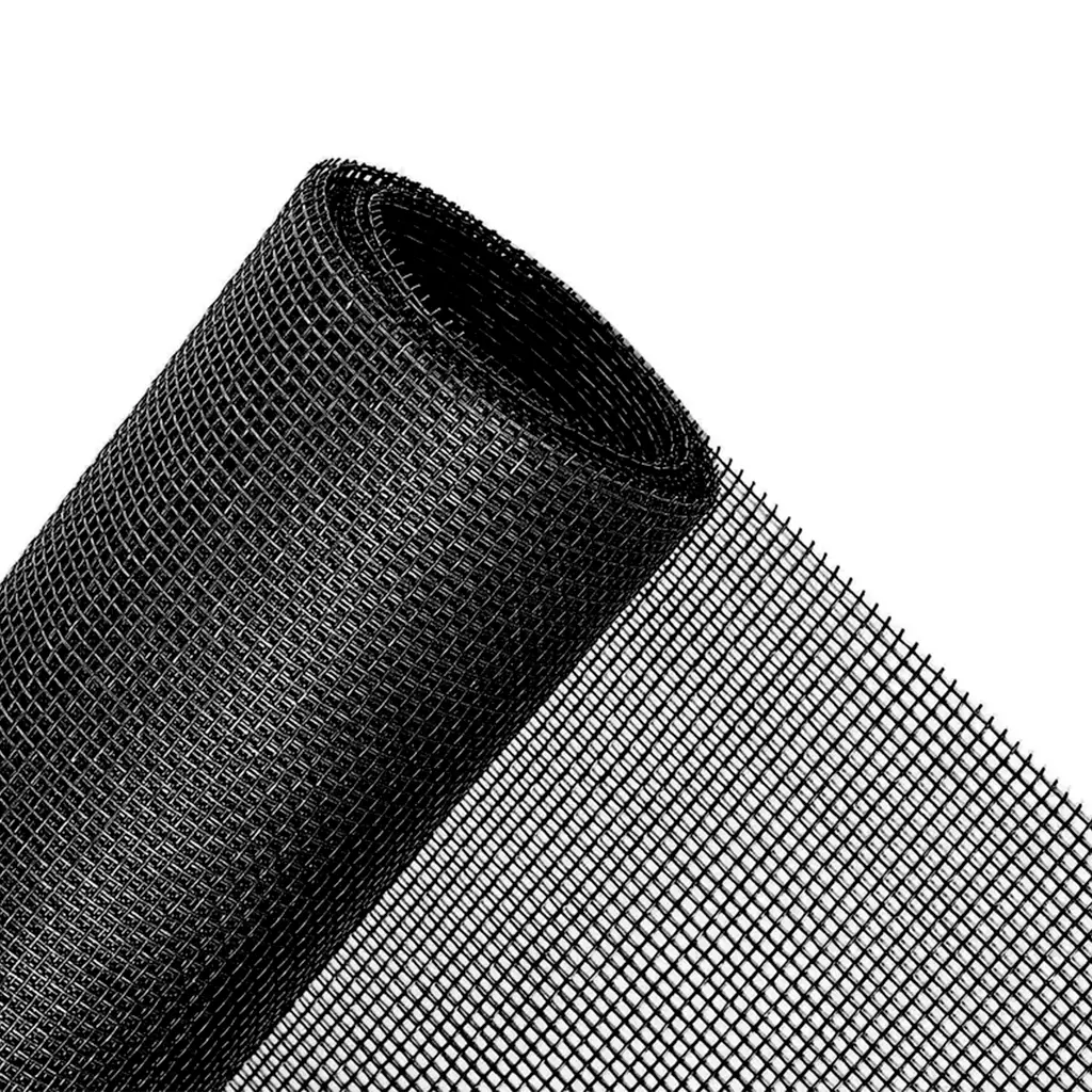Malla mosquitera de fibra de vidrio 1.20 x 30 metros negro Trical