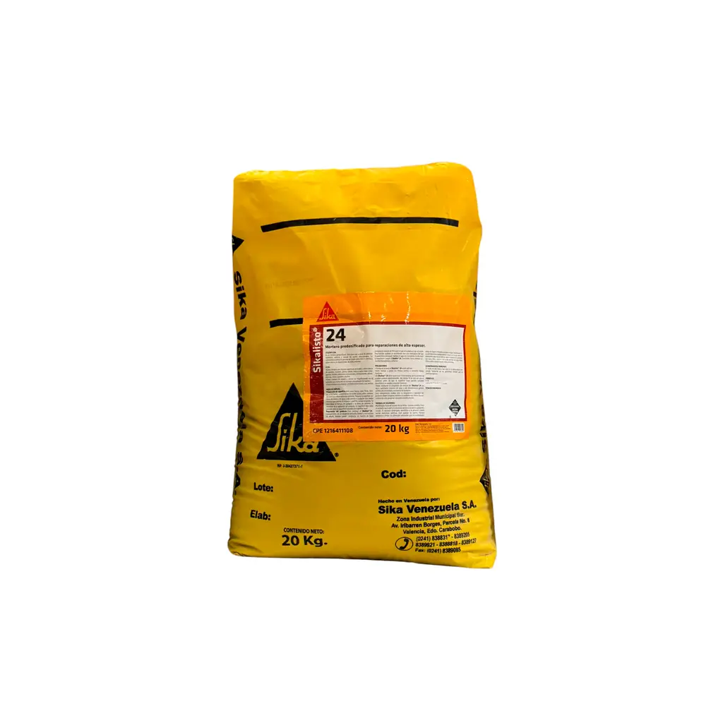 Sikalisto 24 para reparaciones alto espesor 20kg Sika