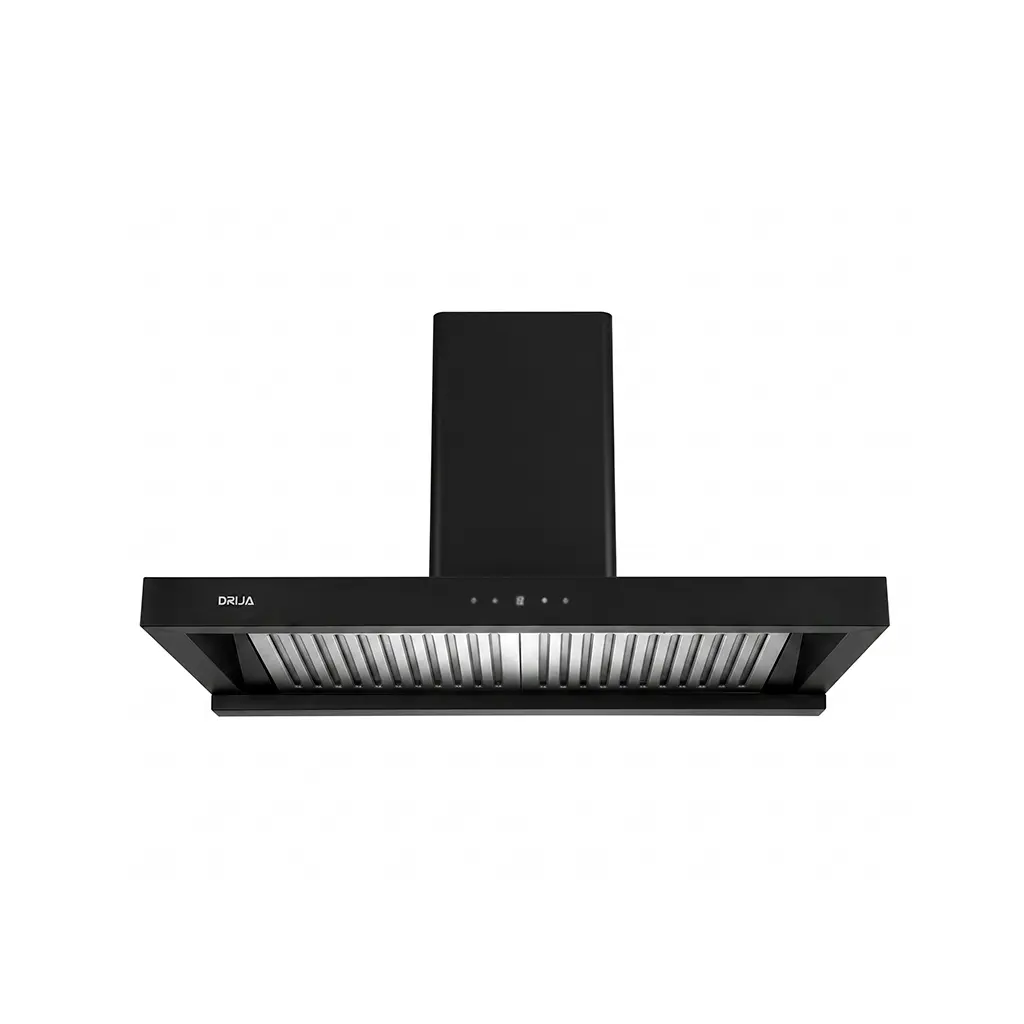 Campana Piramide 90 cm negra Drija