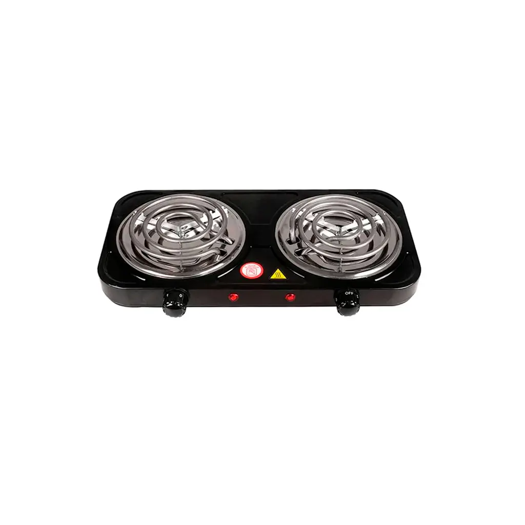 Cocinita electrica 2 hornillas 2000W negro Fortunne