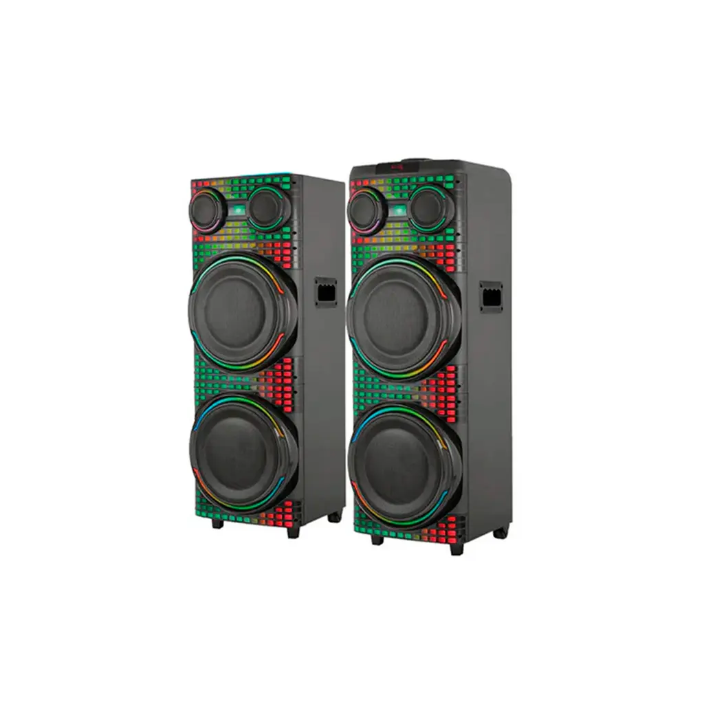 Corneta 12" Subwoofer karaoke LED amplificado 200W Sankey