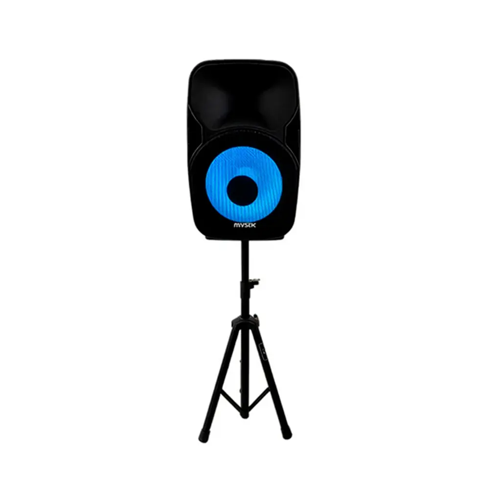 Corneta recargable 15" 120W con micrófono Mystic