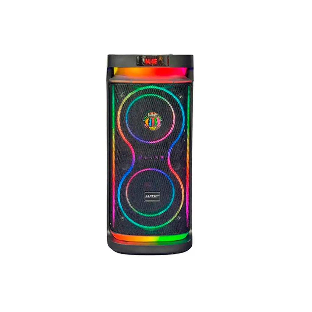 Corneta recargable 6.5" 40W con microfono y control Sankey