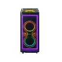 Corneta recargable 8" 60W RMS LED TWS karaoke Sankey