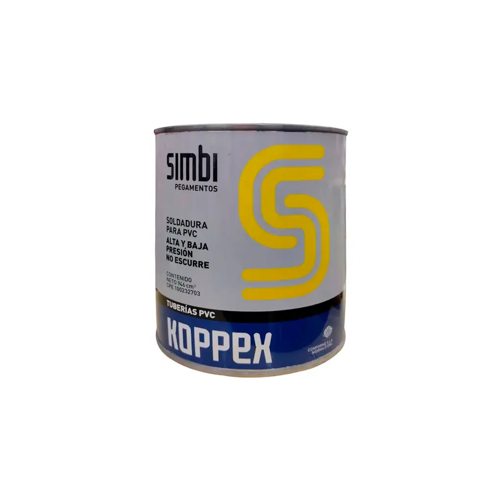 Soldadura para PVC 1/4 galón Koppex