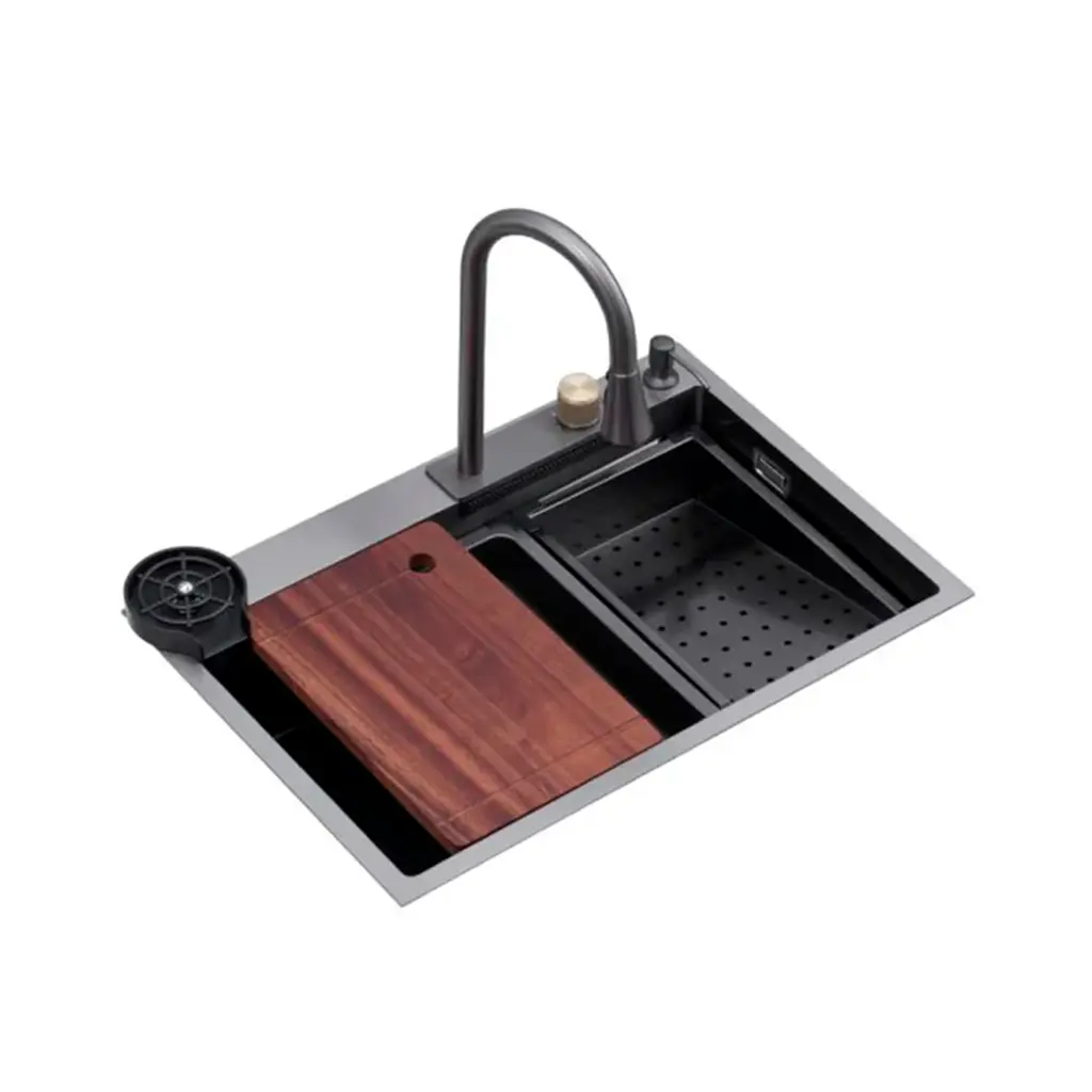 Fregadero Siena 75 1 tina + accesorios acero inox Drija