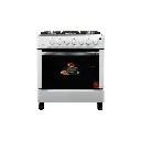 Cocina a gas 30" de piso 5 hornillas horno blanca SJ-30B5H Sj Electronics