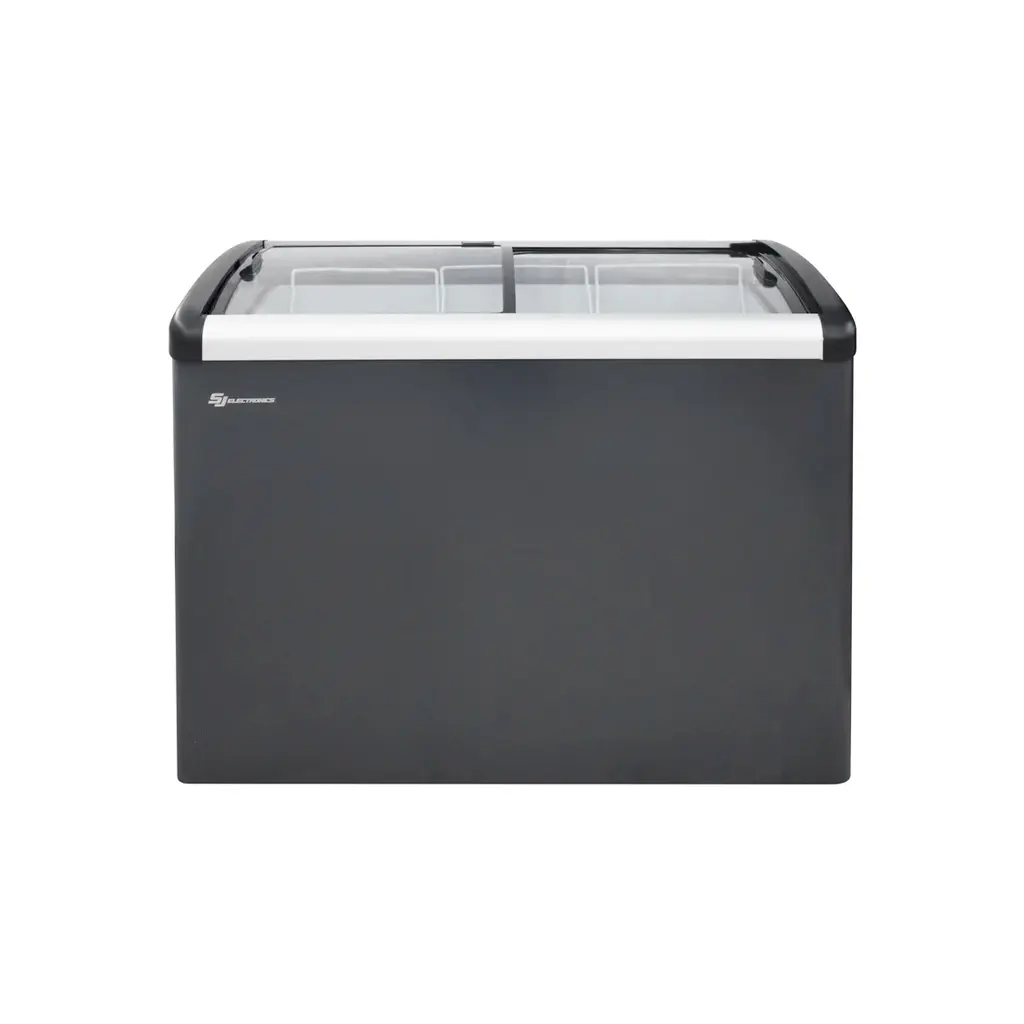Congelador exhibidor hrztl 388 litros gris int/blanco Sj Electronics