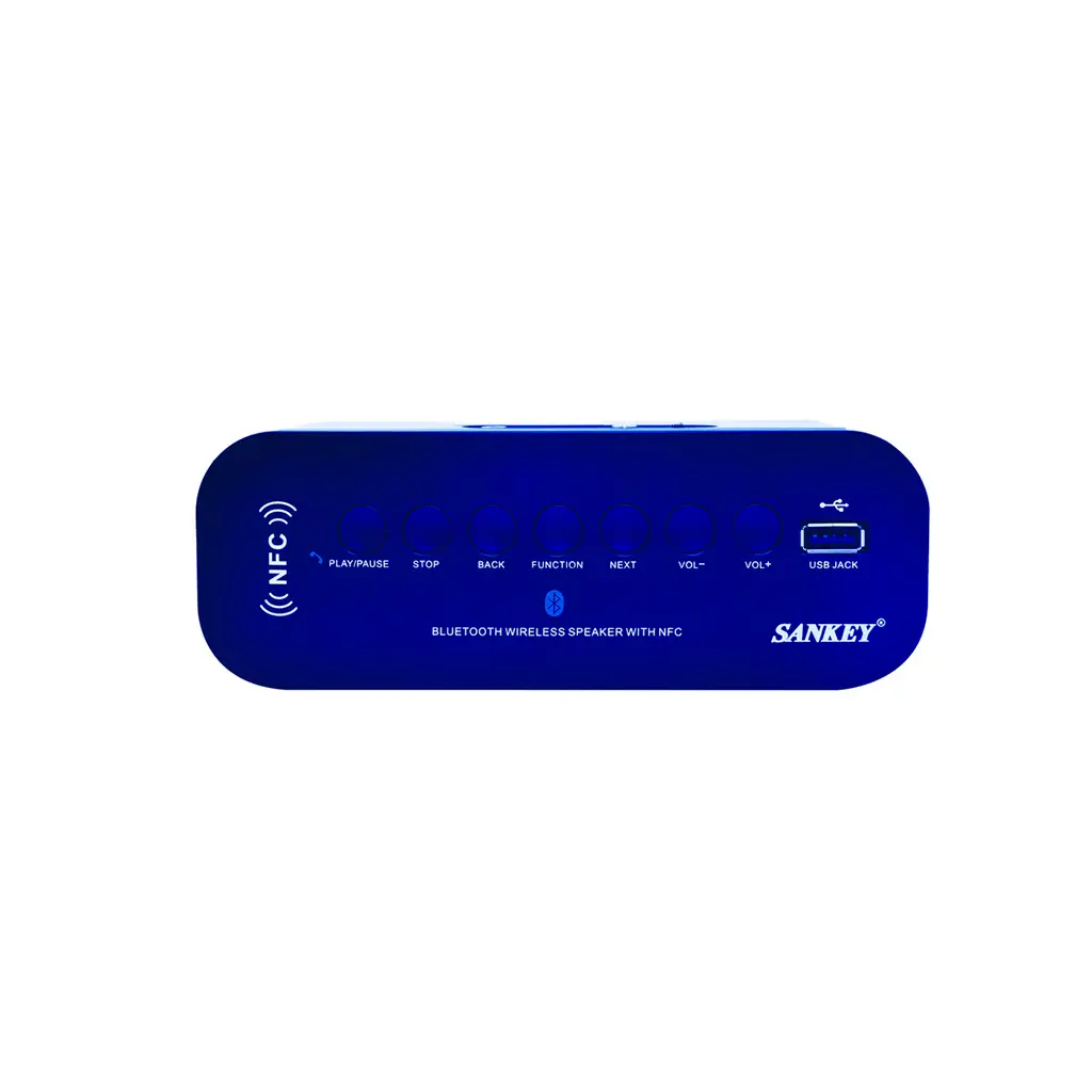 Corneta portatil 4W con bluetooth azul Sankey