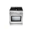 Cocina a gas piso Venecia 90cm 5 hornillas acero Drija