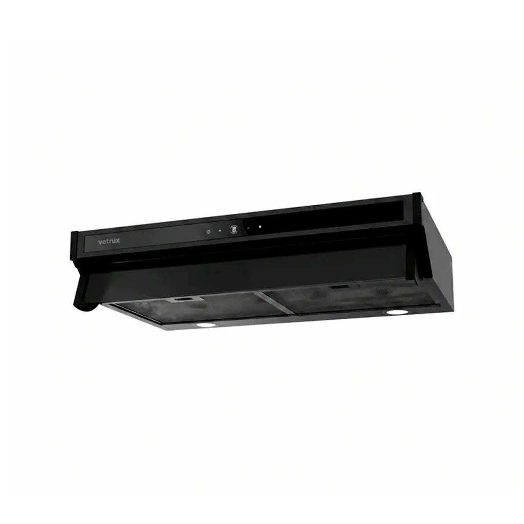Campana Lite Touch 90 cm negra Vetrux