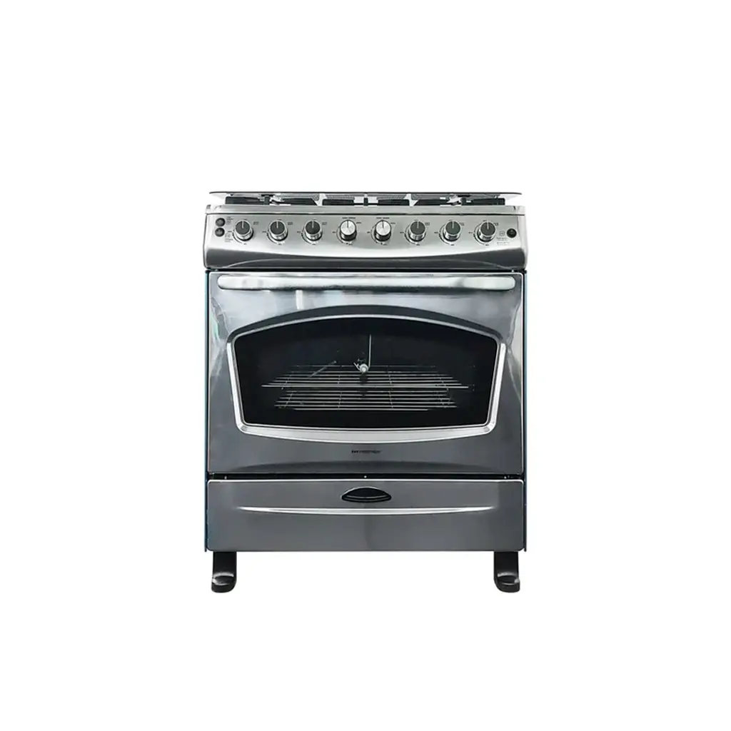 Cocina a gas 30" de piso 6h c/horno acero inox Premier