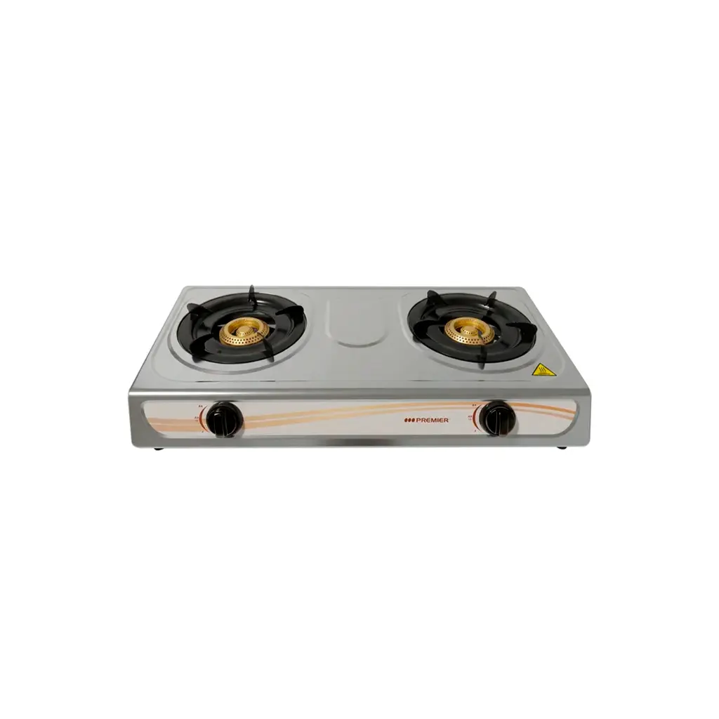 Cocina de mesa a gas 2h acero inoxidable Premier