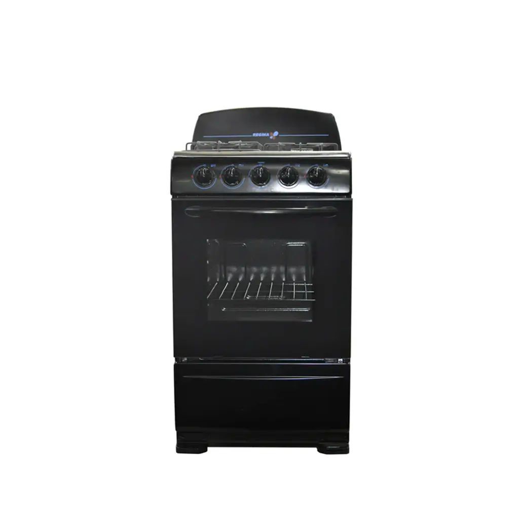 Cocina a gas 50cm 4 hornillas Negra Regina