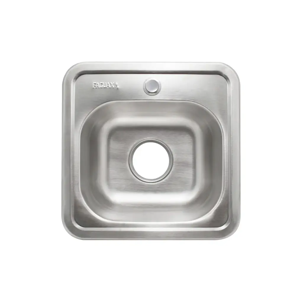 Fregadero una tina 38x38x15 acero inoxidable Faguax