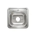 Fregadero una tina 38x38x15 acero inoxidable Faguax