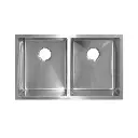 Fregadero bajo tope dos tina 813x483x254 acero inoxidable Faguax