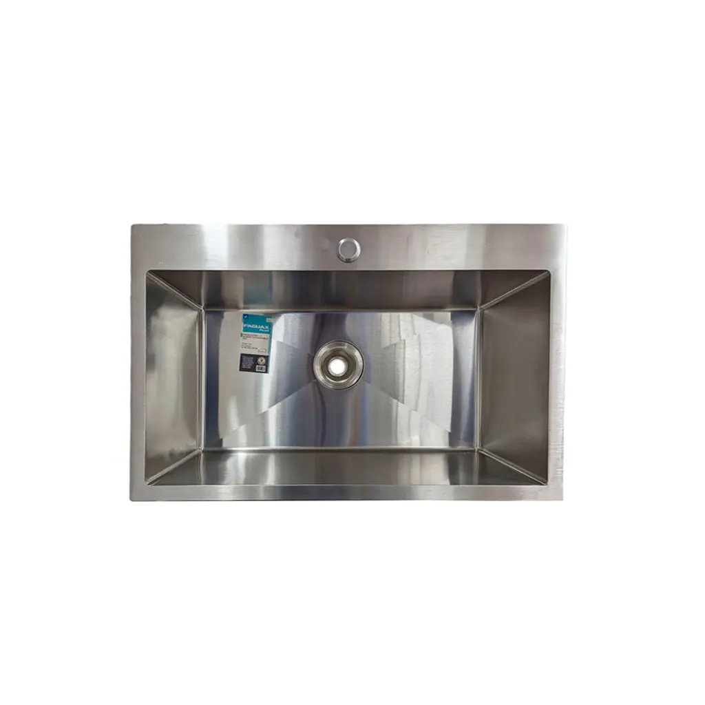 Fregadero sin tope una tina 700x450x254 Acero inoxidable Faguax Plus