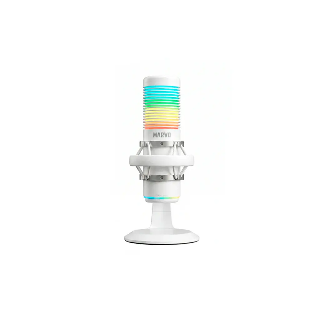 Micrófono gaming USB con reducción de ruido Blast 60 blanco Marvo