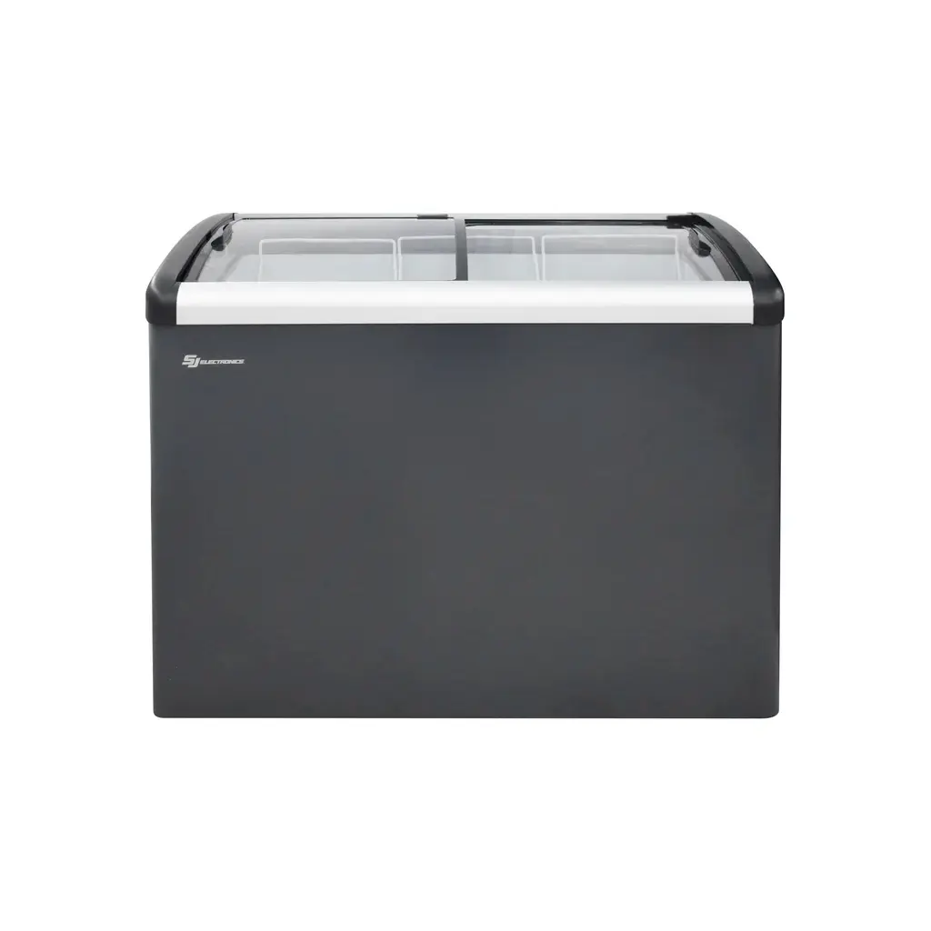 Congelador exhibidor hrztl 283 litros gris int/blanco Sj Electronics