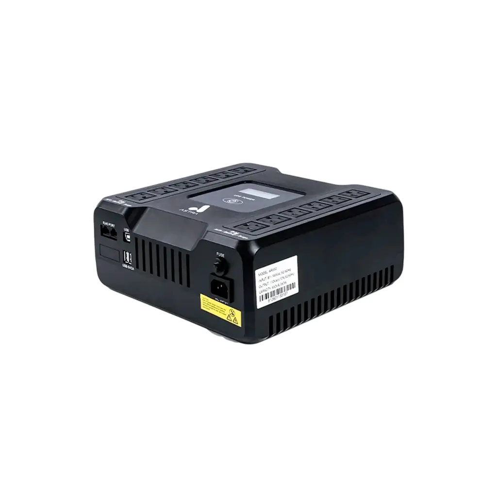 UPS 650VA/360W con indicador LED 12 tomas Astra